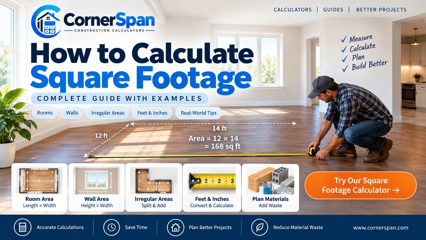 How to Calculate Square Footage - CornerSpan Complete Guide